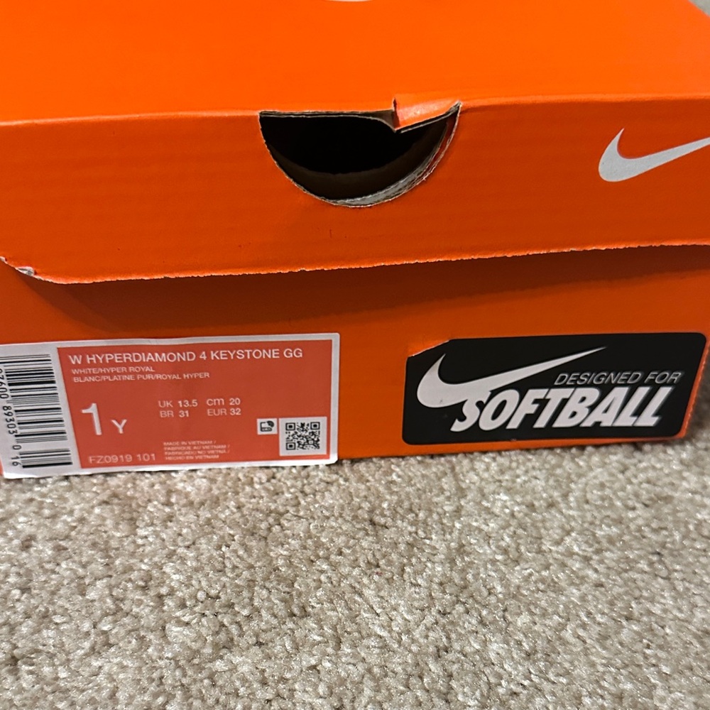Nike Hyperdiamond 4 Keystone GG Softball Shoes - Orange